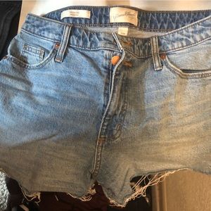 Blue jean shorts. Very comfortable fit. Worn once.